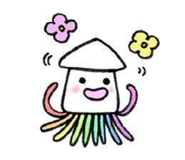 feelings of squid in everyday life sticker #9141905