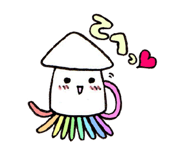 feelings of squid in everyday life sticker #9141909