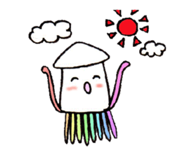 feelings of squid in everyday life sticker #9141913