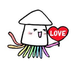 feelings of squid in everyday life sticker #9141919