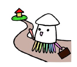 feelings of squid in everyday life sticker #9141925