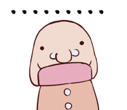 Round guy's face English edition sticker #9142729