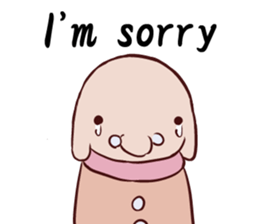 Round guy's face English edition sticker #9142730