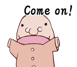 Round guy's face English edition sticker #9142731