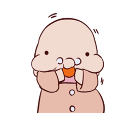 Round guy's face English edition sticker #9142735