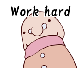 Round guy's face English edition sticker #9142736