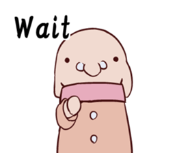 Round guy's face English edition sticker #9142737