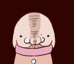 Round guy's face English edition sticker #9142742