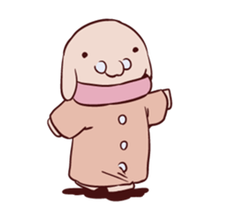 Round guy's face English edition sticker #9142744