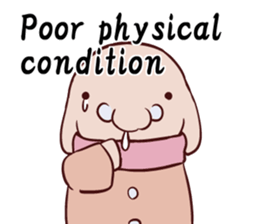 Round guy's face English edition sticker #9142746