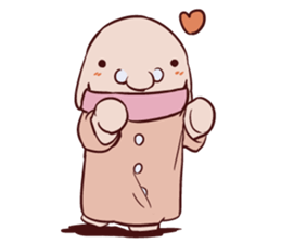 Round guy's face English edition sticker #9142752