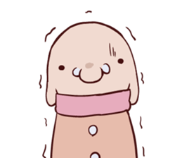 Round guy's face English edition sticker #9142756