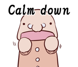 Round guy's face English edition sticker #9142758