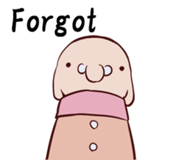 Round guy's face English edition sticker #9142759