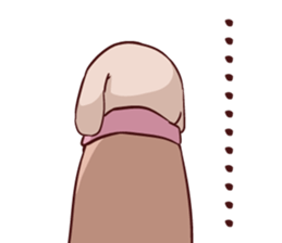 Round guy's face English edition sticker #9142762