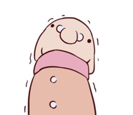 Round guy's face English edition sticker #9142763