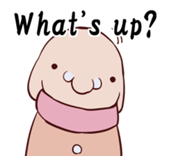 Round guy's face English edition sticker #9142766