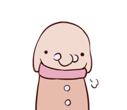 Round guy's face English edition sticker #9142767