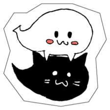 Soul of a seal and a black cat. sticker #9142848