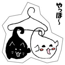 Soul of a seal and a black cat. sticker #9142854