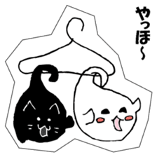 Soul of a seal and a black cat. sticker #9142854