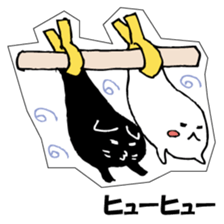 Soul of a seal and a black cat. sticker #9142855