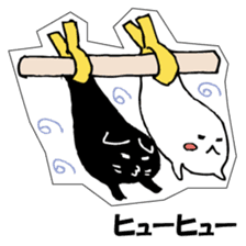 Soul of a seal and a black cat. sticker #9142855