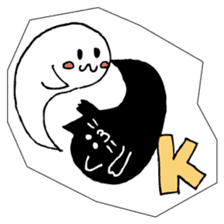Soul of a seal and a black cat. sticker #9142864