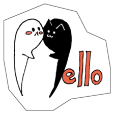 Soul of a seal and a black cat. sticker #9142871