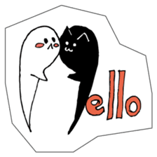 Soul of a seal and a black cat. sticker #9142871