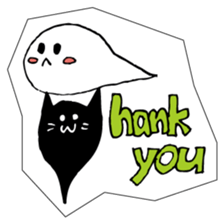 Soul of a seal and a black cat. sticker #9142872