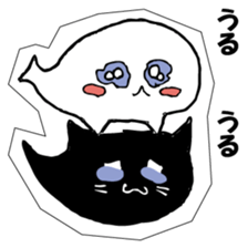Soul of a seal and a black cat. sticker #9142875