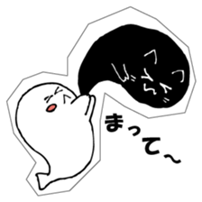 Soul of a seal and a black cat. sticker #9142881