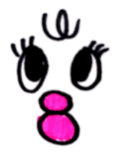 Cod roe lips sticker #9143263