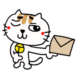 It's troubled face cat sticker #9143960