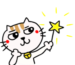 It's troubled face cat sticker #9143963