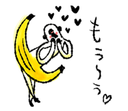 Monkey banana B sticker #9143984