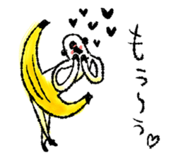 Monkey banana B sticker #9143984