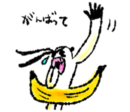 Monkey banana B sticker #9143996