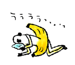 Monkey banana B sticker #9143998