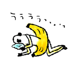 Monkey banana B sticker #9143998