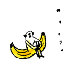 Monkey banana B sticker #9143999