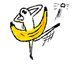 Monkey banana B sticker #9144001