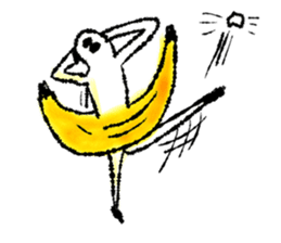 Monkey banana B sticker #9144001