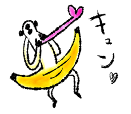 Monkey banana B sticker #9144004