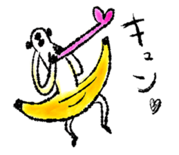 Monkey banana B sticker #9144004