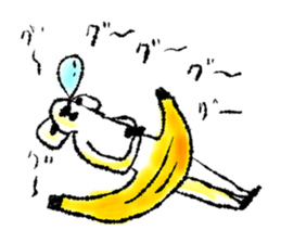 Monkey banana B sticker #9144006
