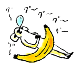 Monkey banana B sticker #9144006