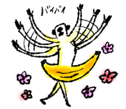 Monkey banana B sticker #9144007