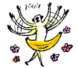 Monkey banana B sticker #9144007